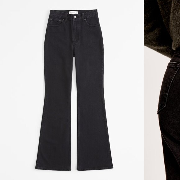 Abercrombie & Fitch Denim - NWT ABERCROMBIE & FITCH plus high rise the vintage flare jeans in black (20S/35)